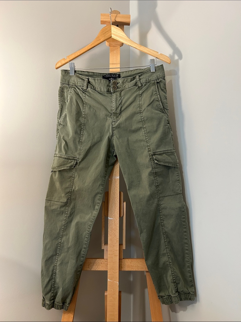 Sanctuary Rebel Cargo Pants in Olive Green Size 30